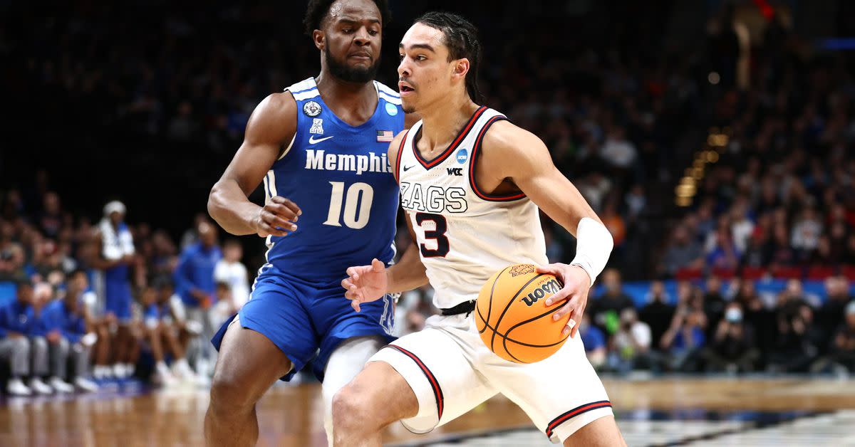 Nembhard went up against former USF guard Frankie Ferrari on Sunday (not pictured) in a WCC matchup that fans never got to see materialize at the college level (Photo by Ezra Shaw/Getty Images).