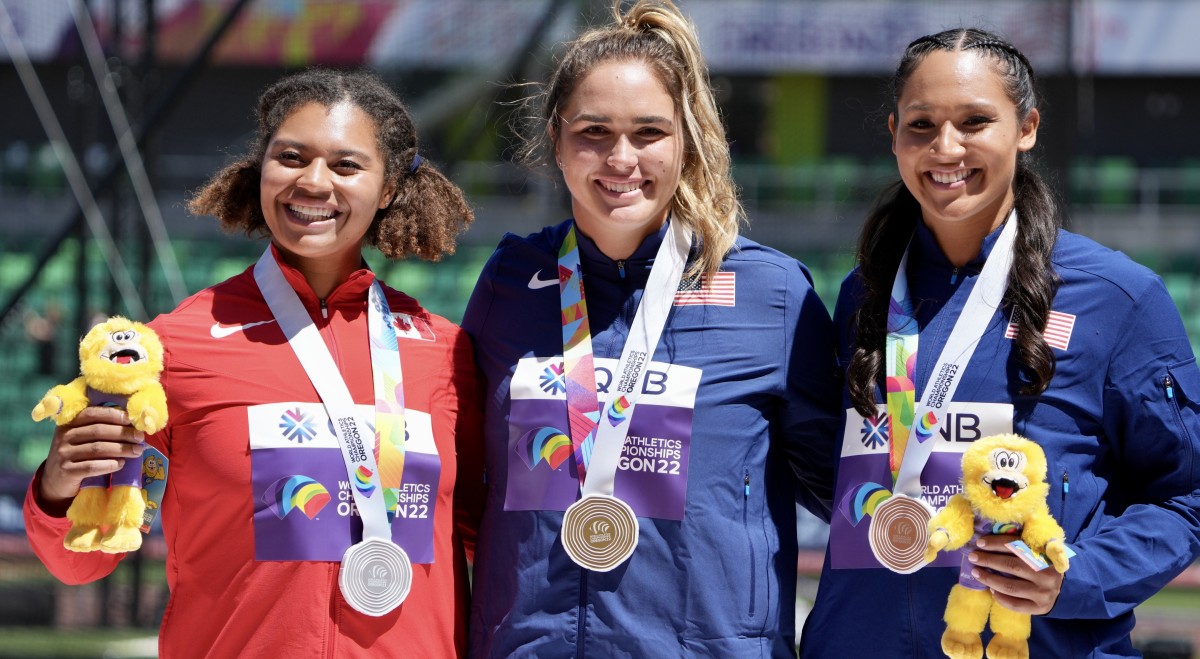 Cal's Camryn Rogers Captures Silver Medal in the Hammer at World Championships