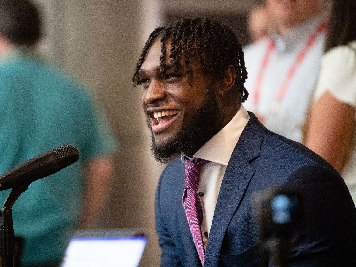 Will Anderson Jr. smiles at SEC media days