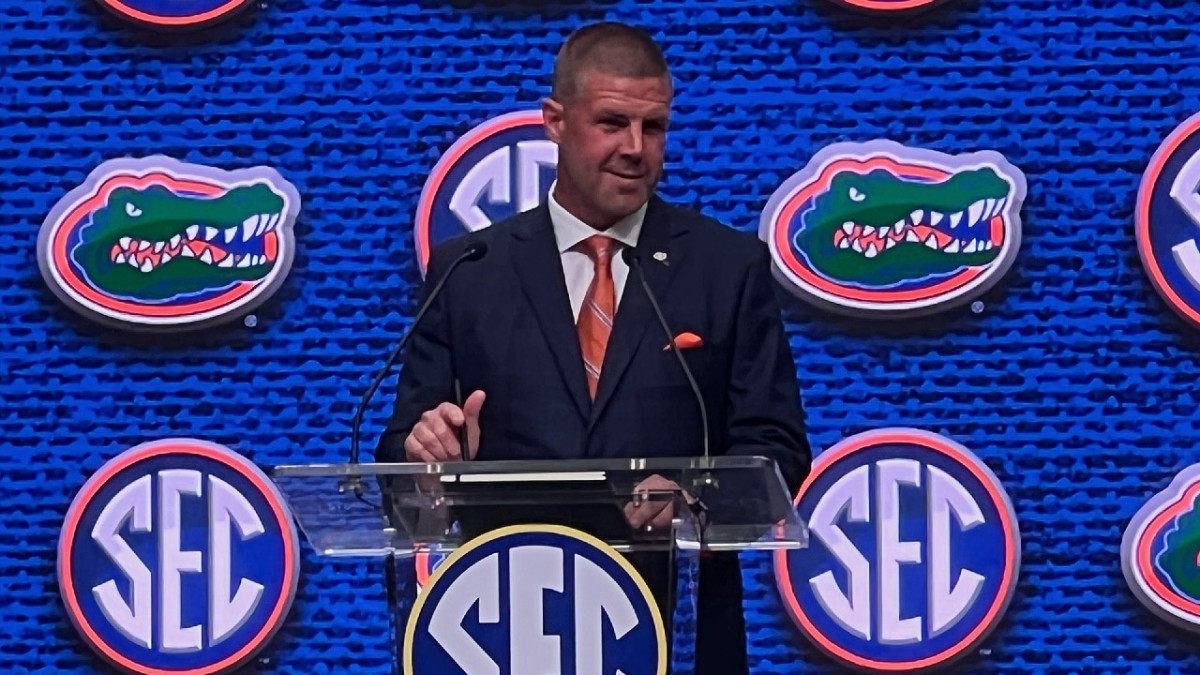 Florida Gators head coach Billy Napier at 2022 SEC Media Days
