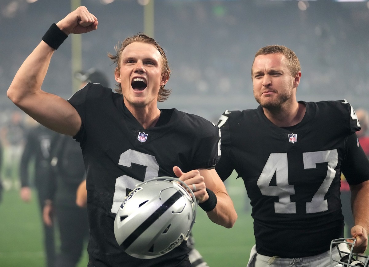 Las Vegas Raiders kicker Daniel Carlson was rated among the best