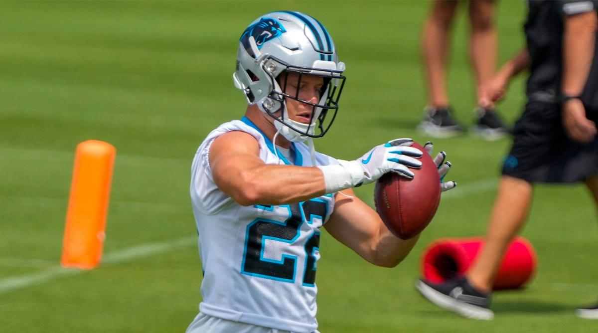 Panthers running back Christian McCaffrey.