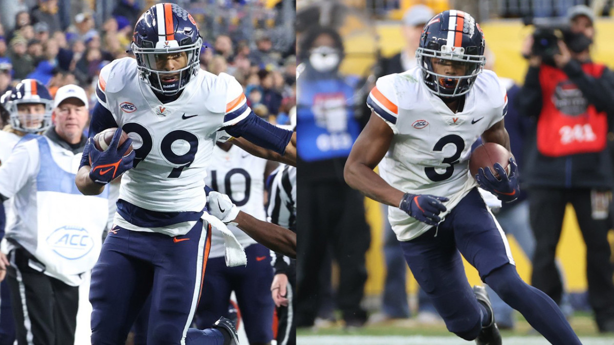 Virginia wide receivers Keytaon Thompson and Dontayvion Wicks were named to the watch list for the Biletnikoff Award.