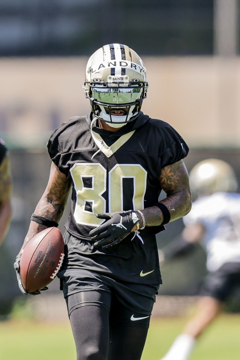 New Orleans Saints Jarvis Landry (80) during organized team activities at the Saints Training Facility. Mandatory Credit: Stephen Lew-USA TODAY