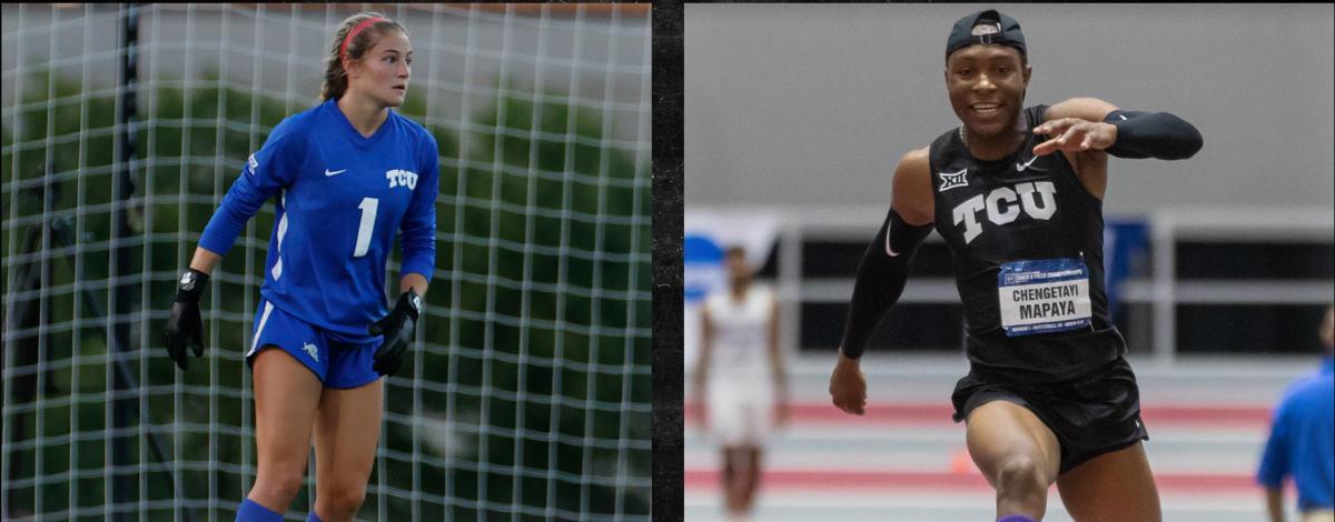 Lauren Kellet (TCU Soccer) and Chengetayi (Du) Mapaya (TCU Track & Field) are the 2021-22 nominees for the Big 12 Athlete of the Year