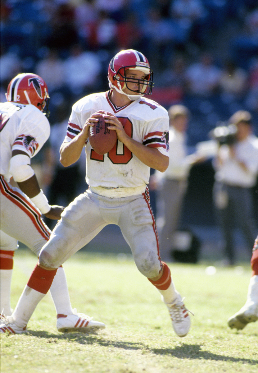 NC State alum Erik Kramer had his best professional seasons in Detroit and Chicago, but he made his NFL debut in 1987 with the Atlanta Falcons.