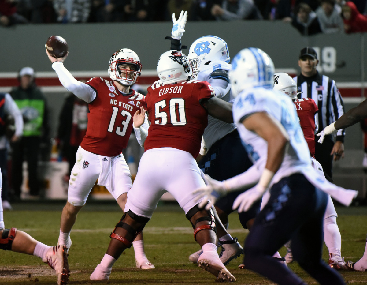 Devin Leary threw two late touchdown passes to lead NC State to an improbable win over North Carolina in 2021. Before he graduates, Leary could be one of, if not the best, quarterbacks in NCSU history.