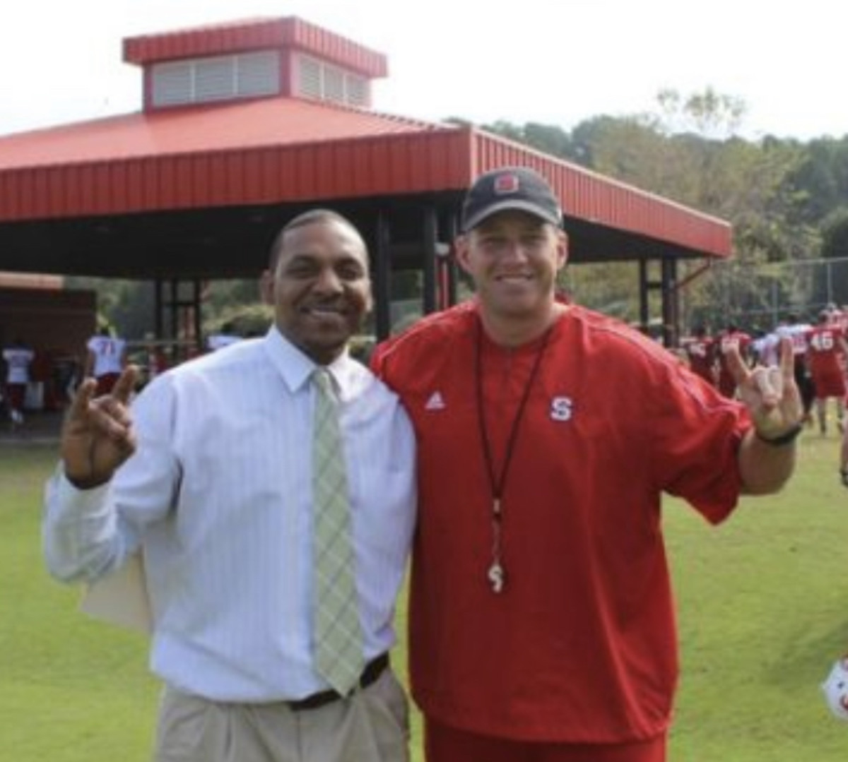 NC State alum Jamie Barnette remains active in football and supports the Wolfpack. In 2013, he stopped by the practice field to support his alma mater in Dave Doeren's first season as head coach of NCSU.