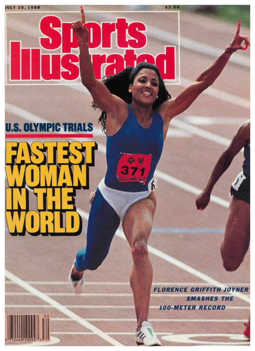 Florence Griffith Joyner on the cover of Sports Illustrated in 1988