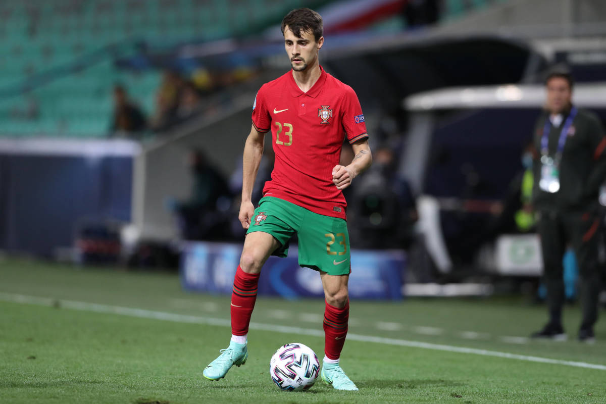 Fabio Vieira pictured playing for Portugal at the UEFA Under 21 European Championship in 2021