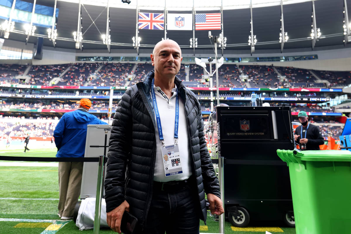 Tottenham Hotspur chairman Daniel Levy pictured at an NFL event