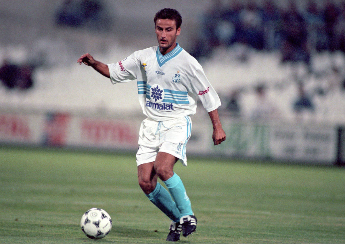 Christophe Galtier pictured playing for Marseille in 1997