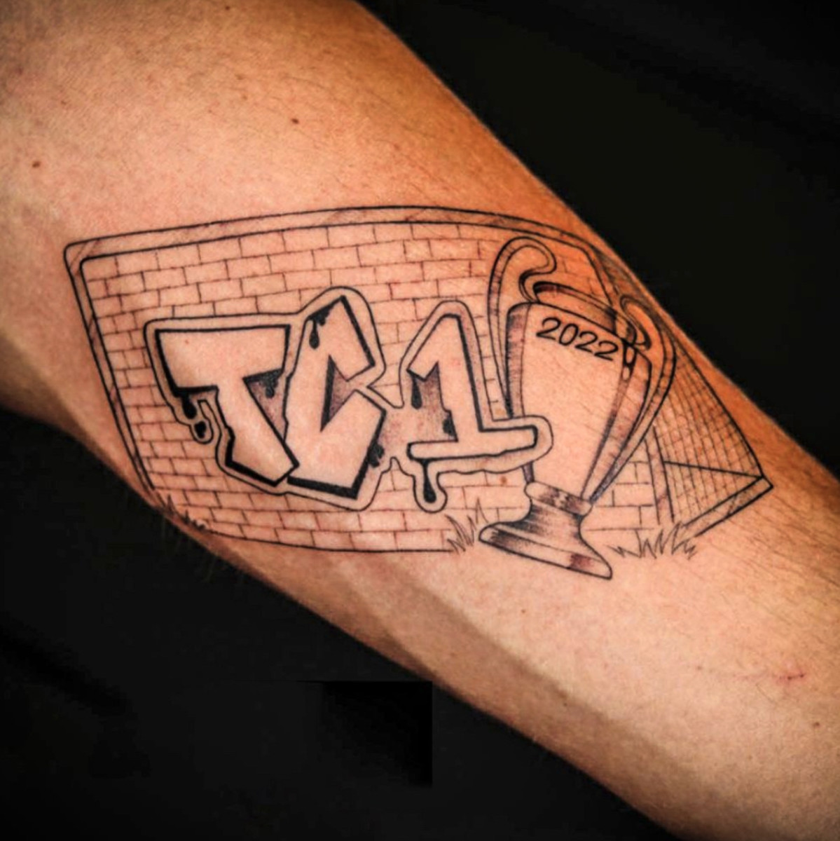 Brick wall tat  Wall tattoo Tattoos Sleeve tattoos