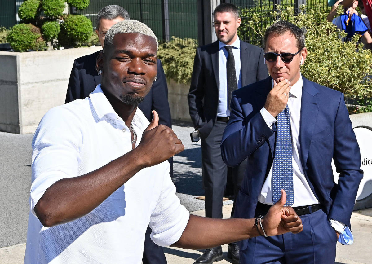 Paul Pogba pictured after rejoining Juventus in July 2022