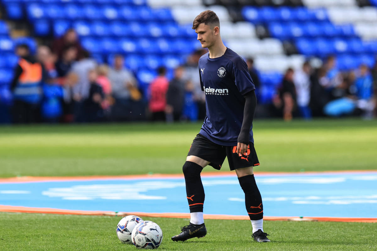 Blackpool forward Jake Daniels pictured in May 2022