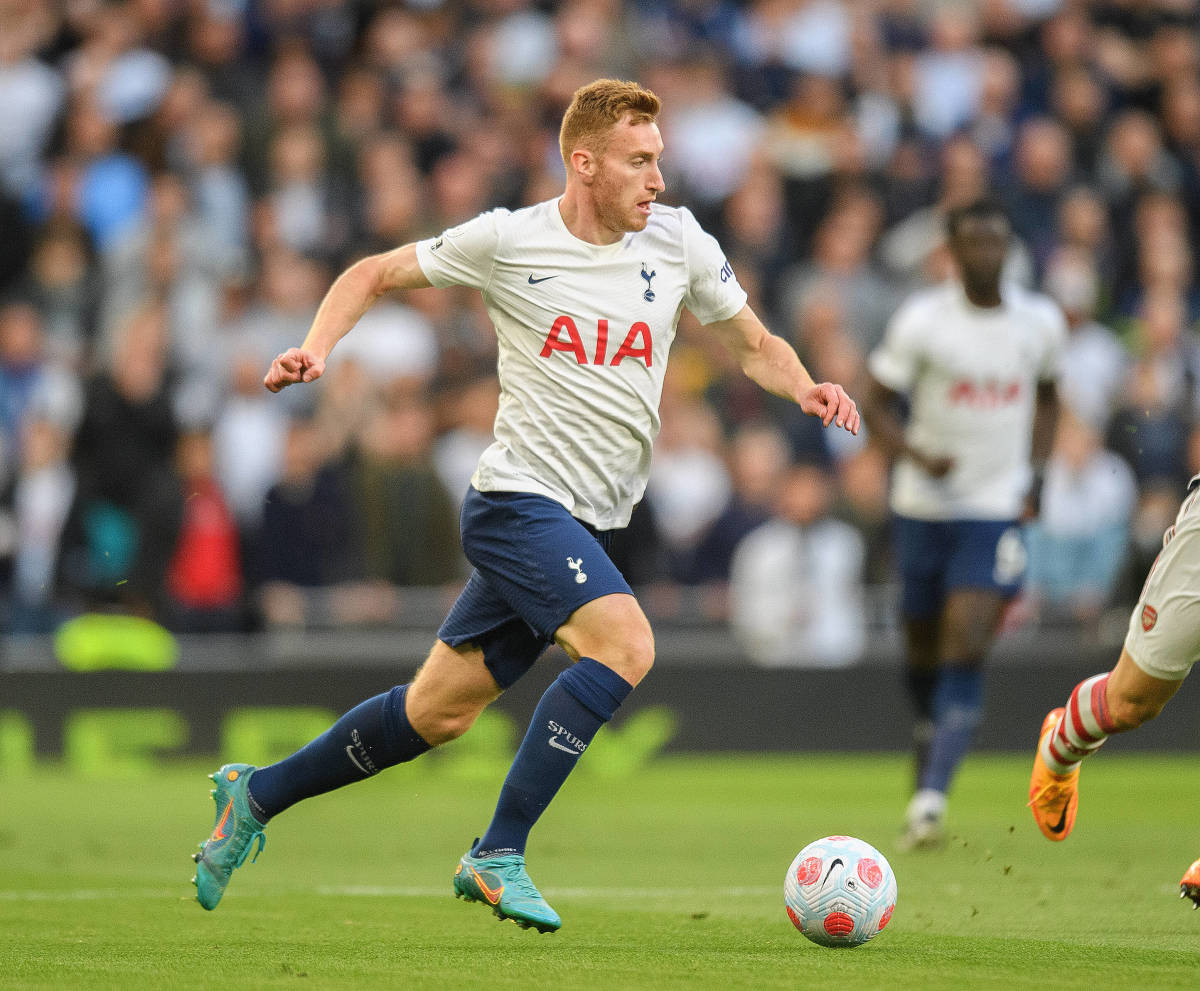 Dejan Kulusevski pictured in action for Tottenham Hotspur in their 3-0 win over Arsenal in May 2022