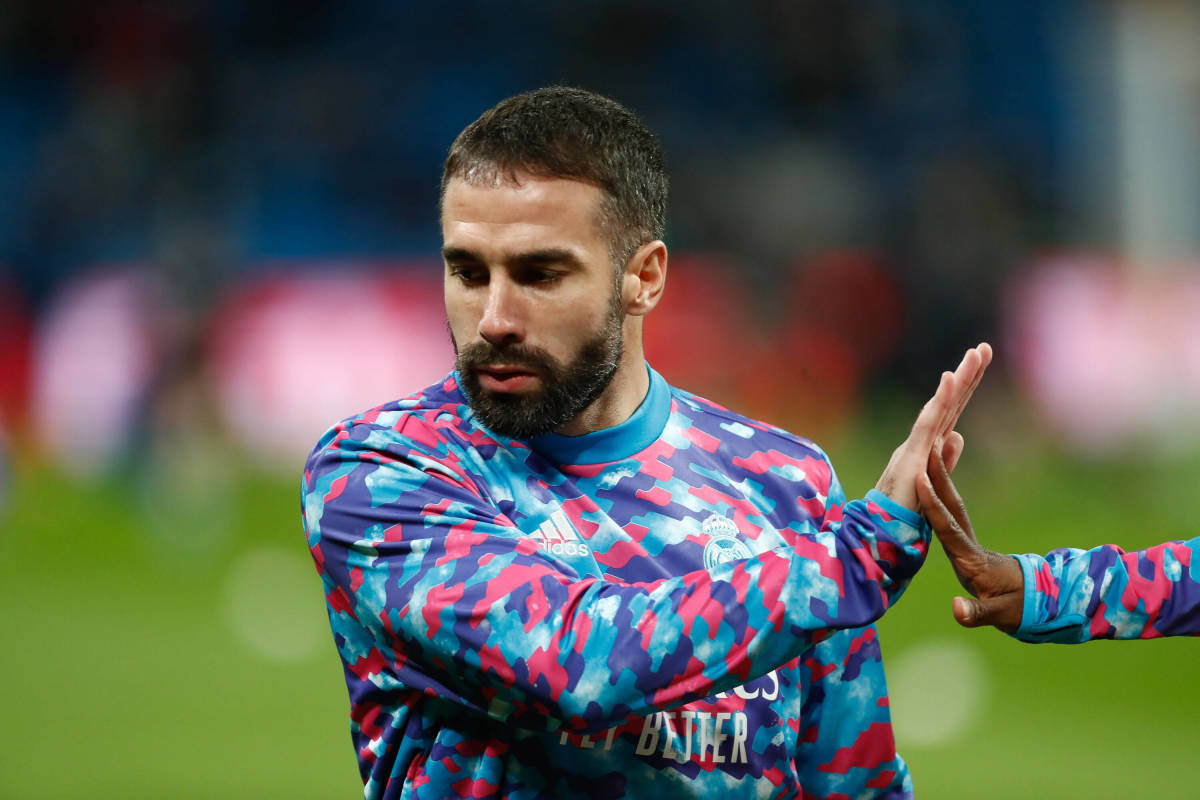 Real Madrid right-back Dani Carvajal pictured in February 2022