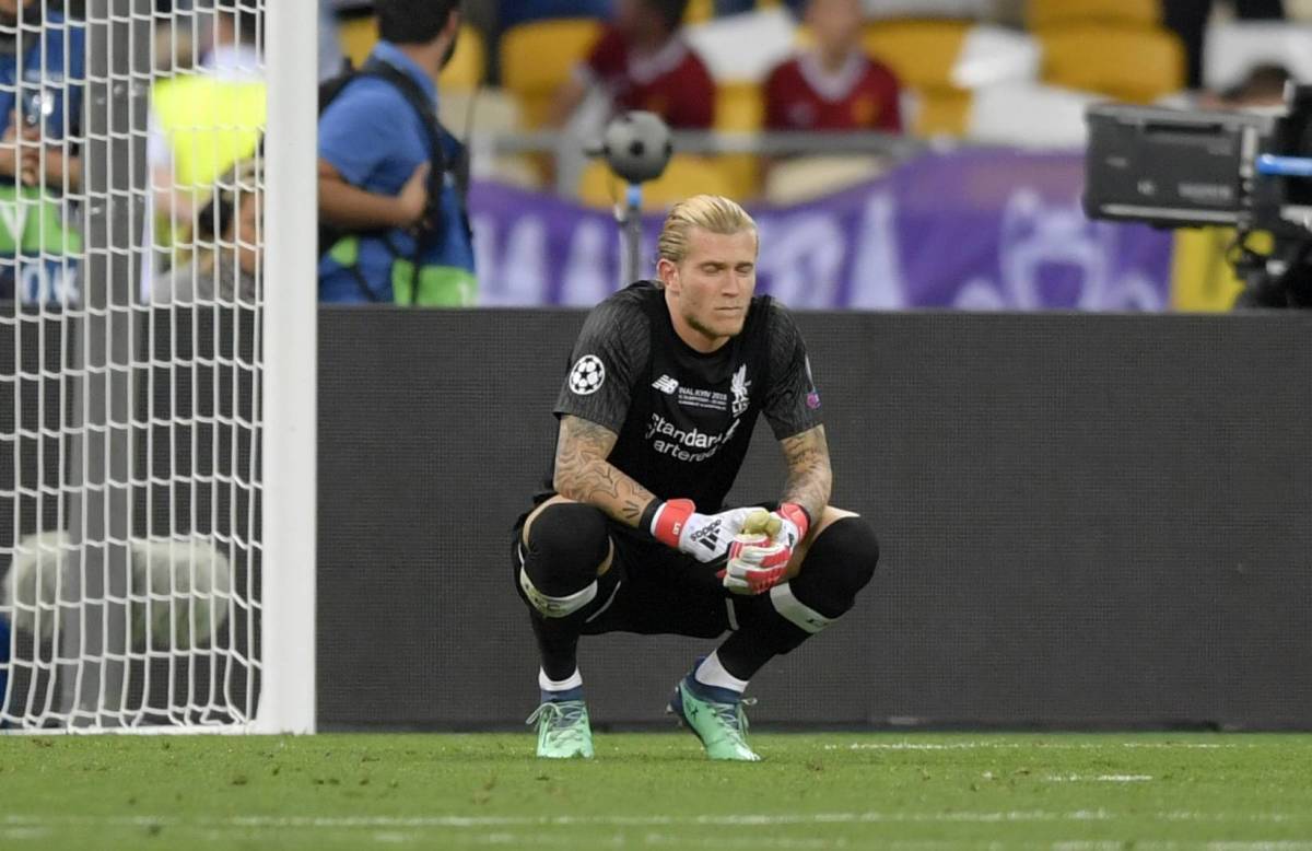 Loris Karius pictured during what proved to be his last appearance for Liverpool - in the 2018 Champions League final against Real Madrid