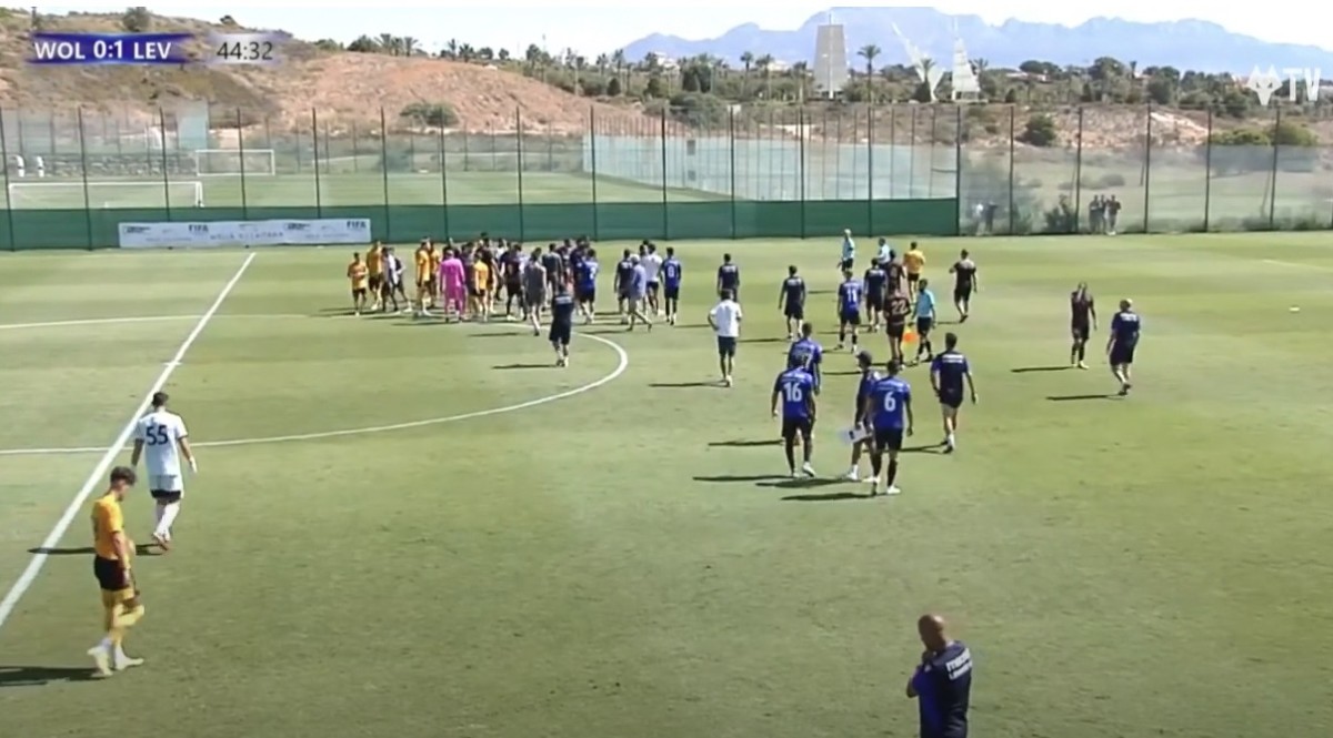 A pre-season friendly game between Wolves and Levante  in July 2022 witnessed an on-field brawl late in the first half