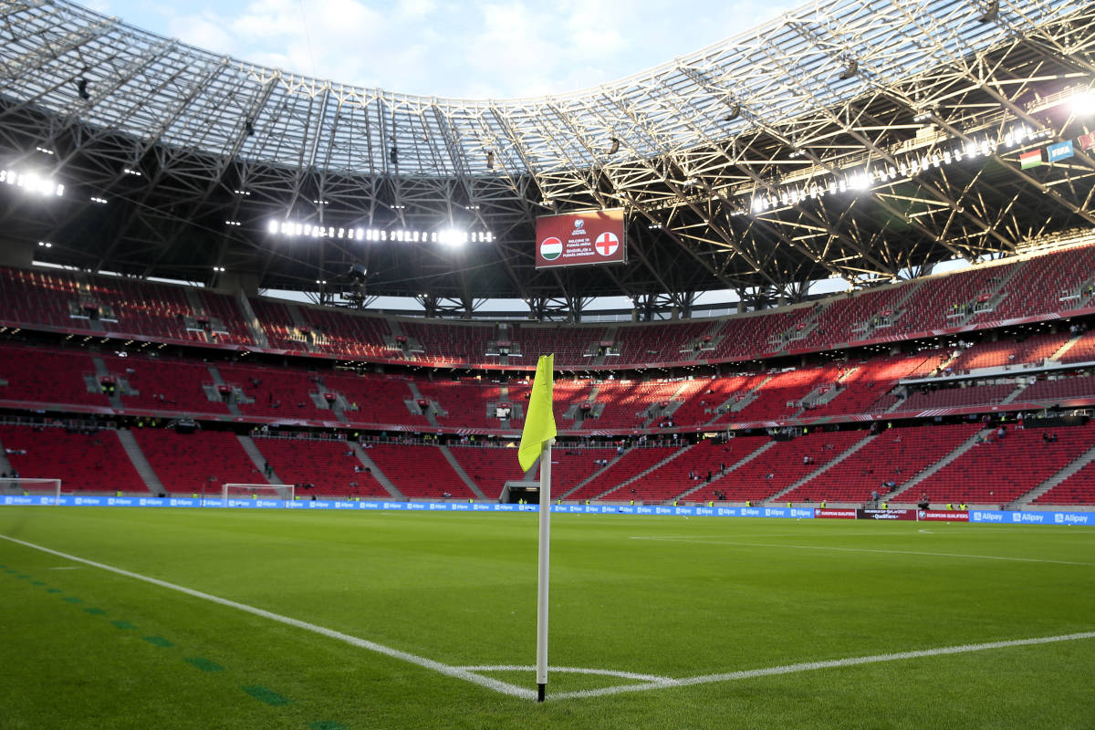A general view of the Puskas Arena ahead of Hungary vs England in September 2021