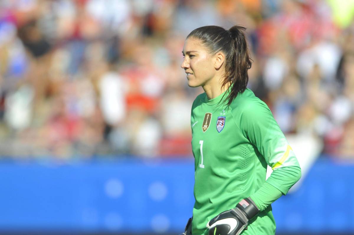 Former USWNT goalkeeper Hope Solo pictured in 2016