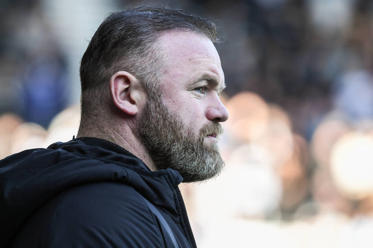 Derby County manager Wayne Rooney pictured in March 2022