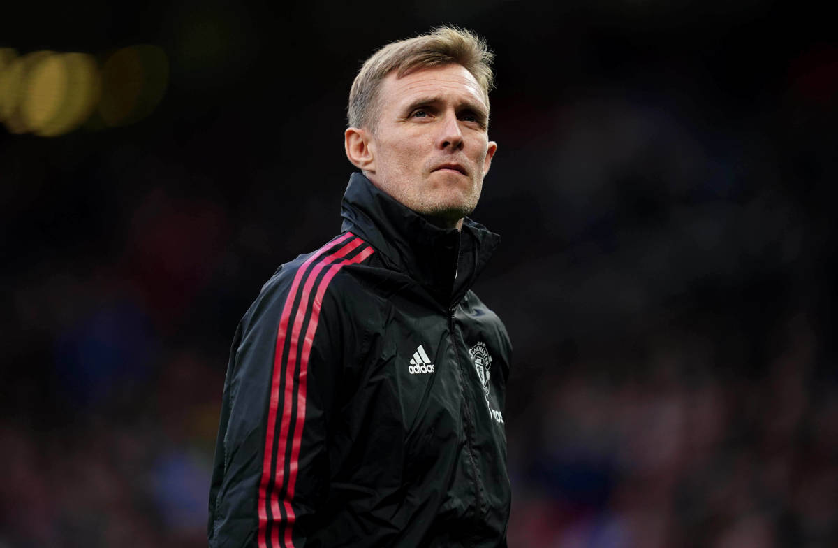Manchester United technical director Darren Fletcher pictured at Old Trafford in March 2022
