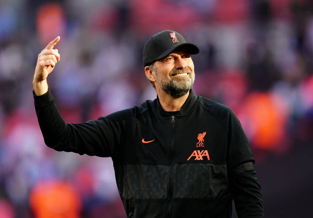Liverpool manager Jurgen Klopp pictured during his side's FA Cup semi-final win over Manchester City in April 2022