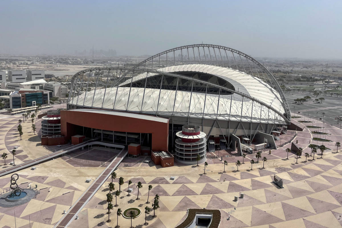 A general view of Khalifa Stadium in Doha
