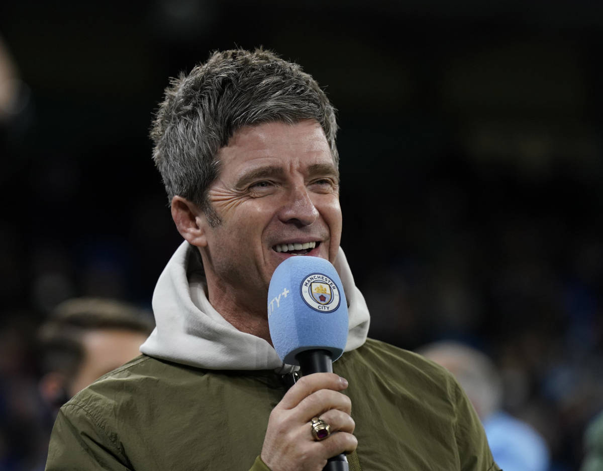 Famous Manchester City fan Noel Gallagher pictured at the Etihad Stadium in November 2021
