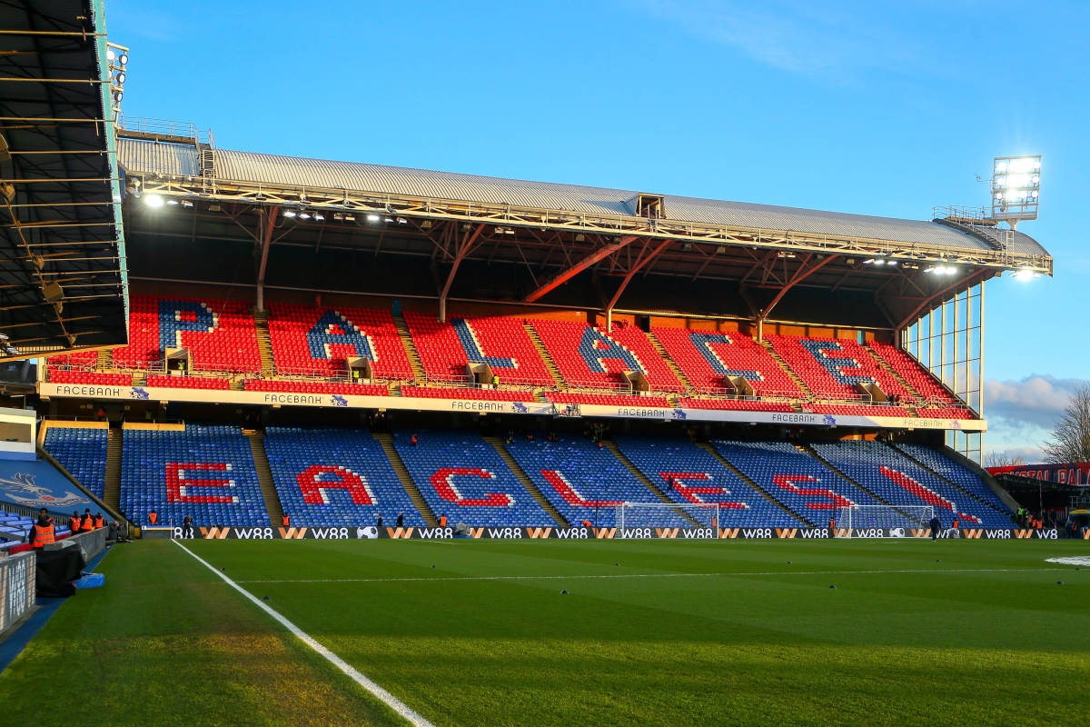 A general view of Selhurst Park before Crystal Palace vs Manchester City in March 2022