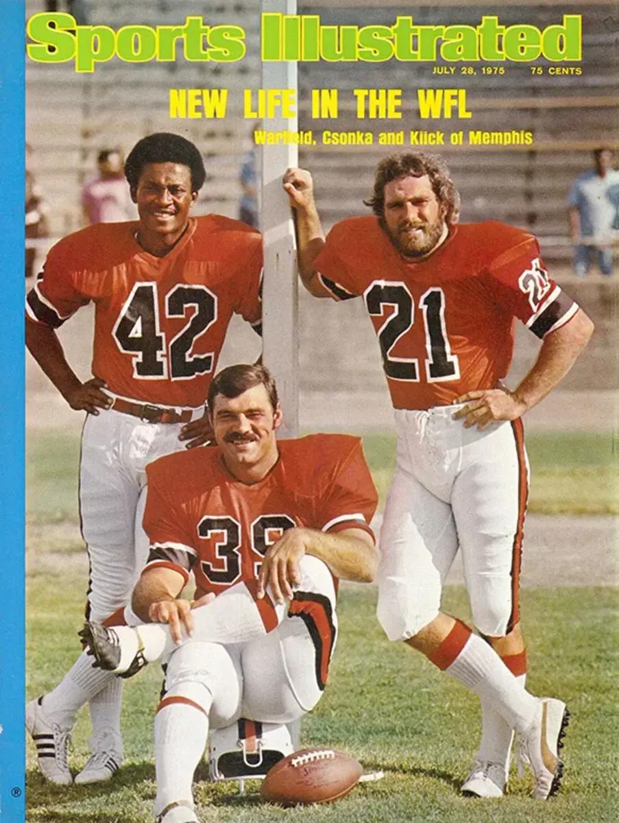 Paul Warfield, Larry Csonka and Jim Kiick on the cover of Sports Illustrated in 1975