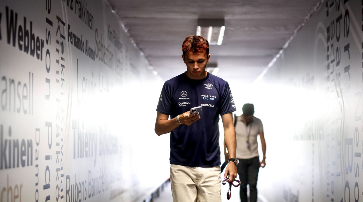 Alex Albon ahead of the Hungarian Grand Prix weekend.