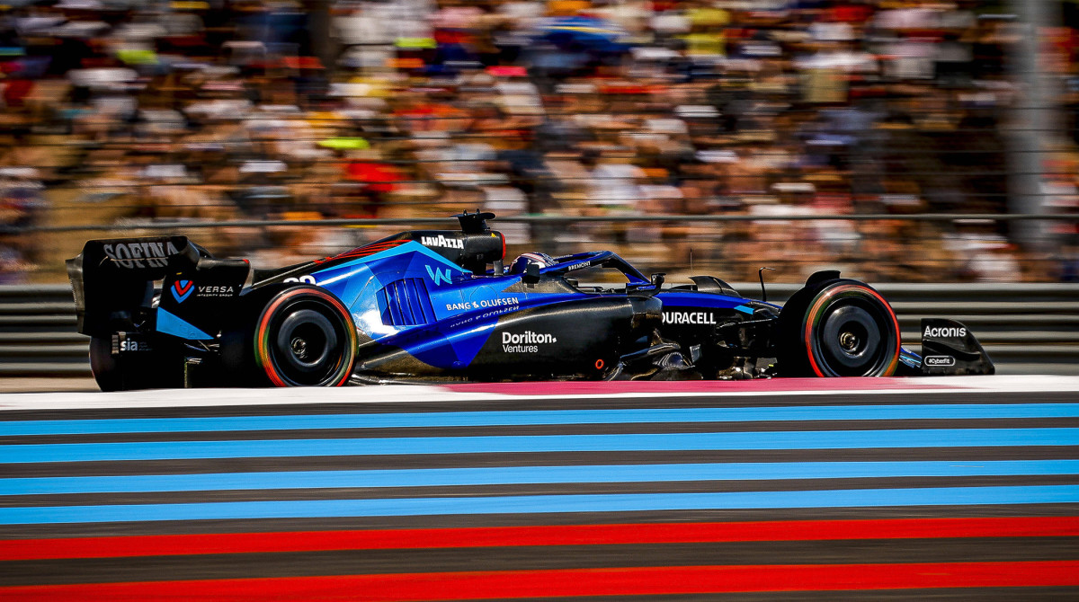 Alex Albon during the French Grand Prix weekend.