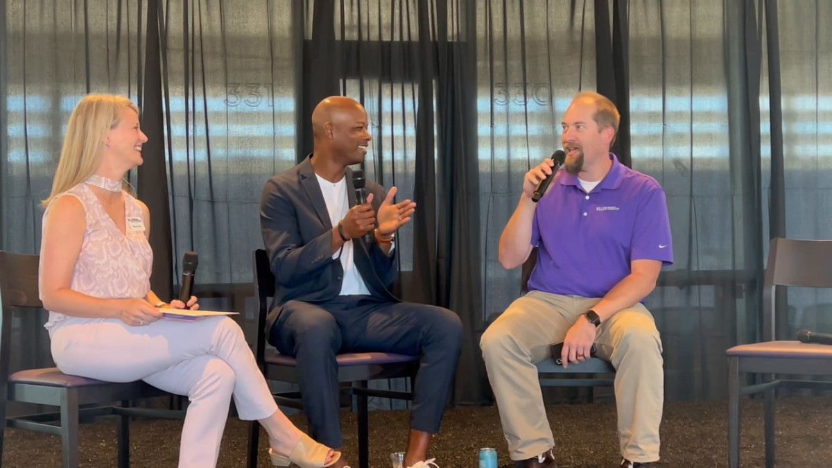 TCU soccer head coach Eric Bell at the KillerFrogs podcast