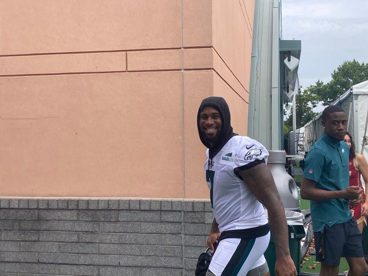 Haason Reddick after practice on July 29, 2022