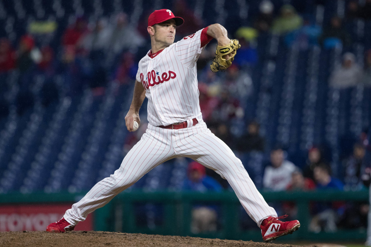 Robertson donning a Phillies uniform during the 2019 season.