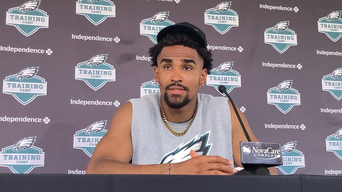 Jalen Hurts after Day 1 of training camp