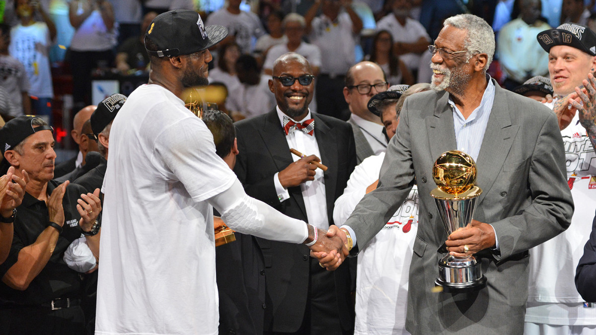 Bill Russell and LeBron James