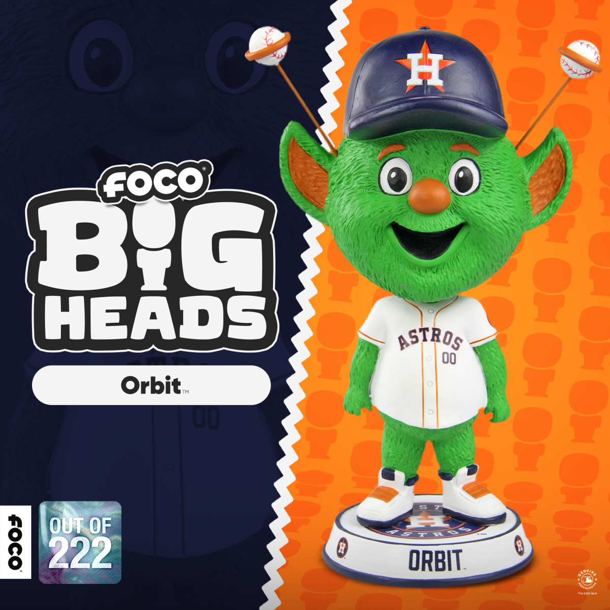 FOCO Bighead of Houston Astros Mascot Orbit