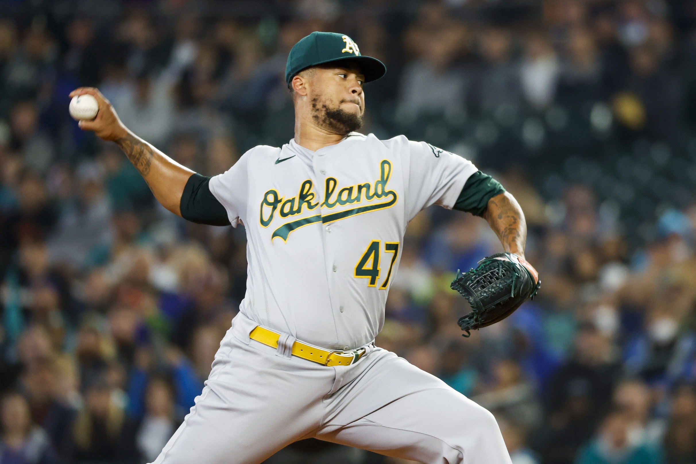 Oakland Athletics lose right-handed pitcher Lou Trivino for season