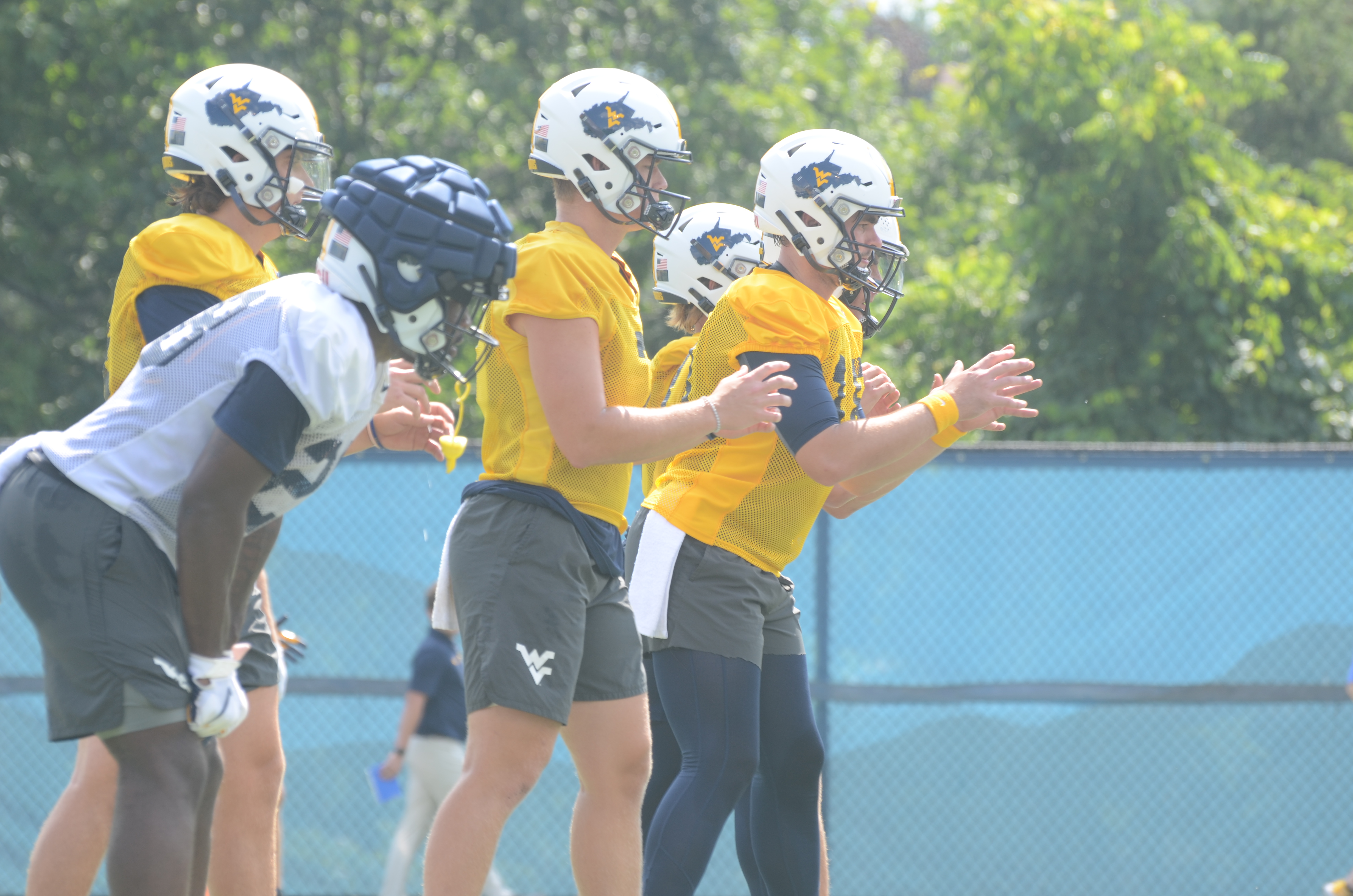 Neal Brown Analyzes the Quarterbacks Following Week 1 of Fall Camp