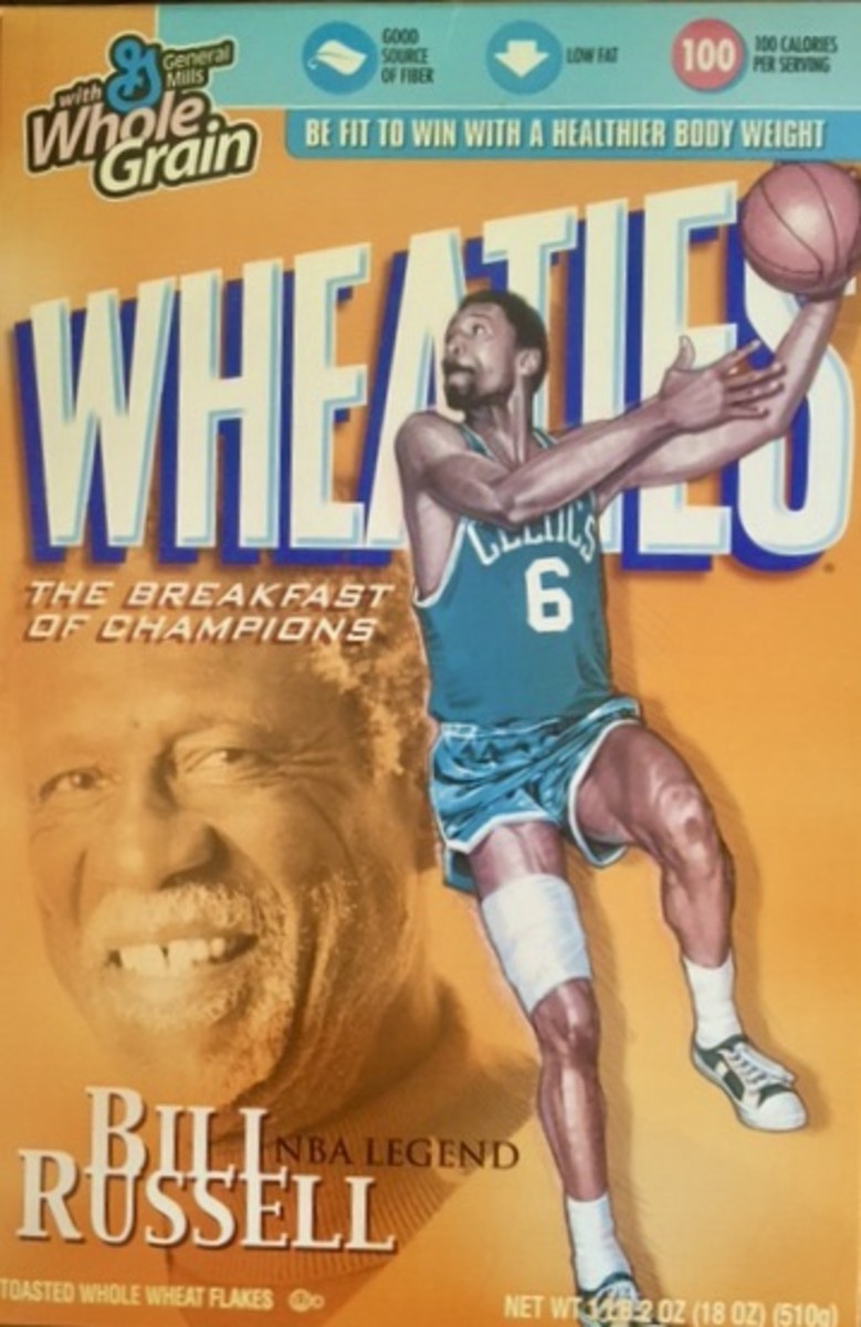 Bill Russell on Wheaties box