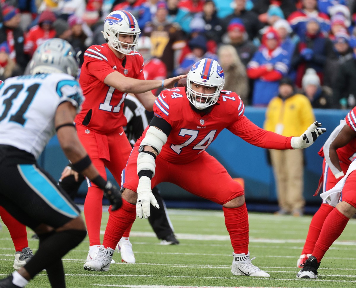Bills offensive lineman Cody Ford stepped in for Jon Feliciano who was out with Covid.