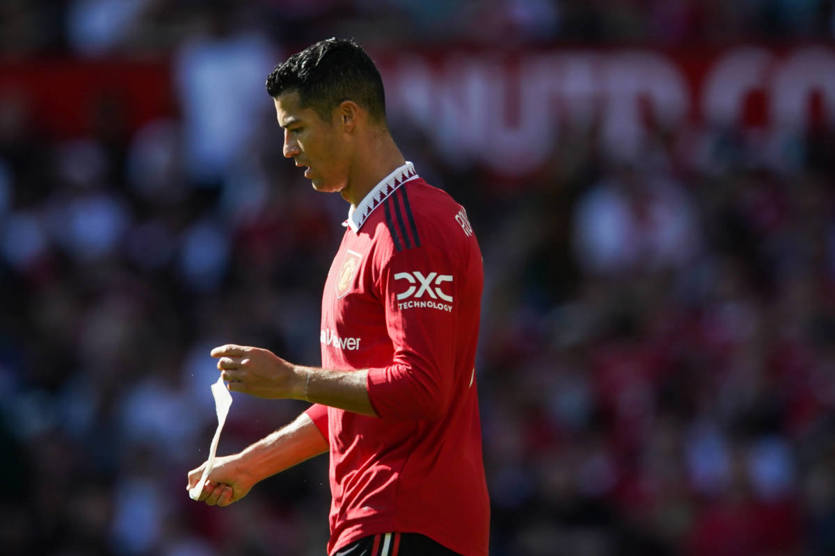 Cristiano Ronaldo pictured during Manchester United's 1-1 draw with Rayo Vallecano in July 2022