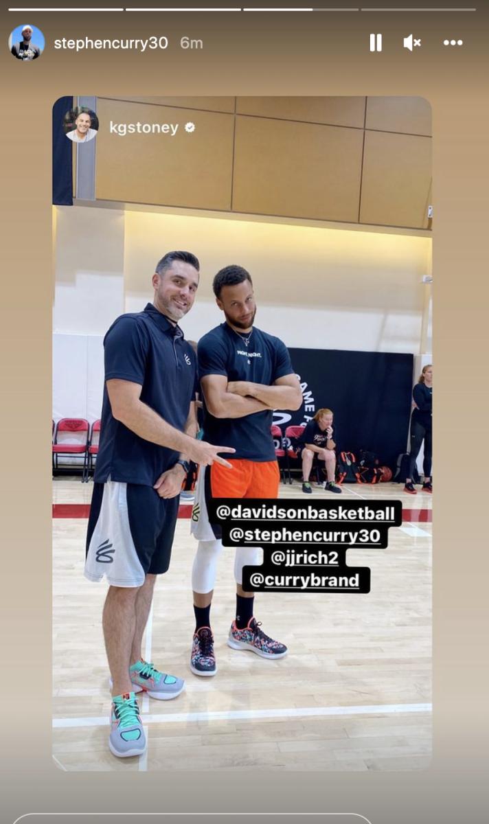 Steph Curry's Instagram Story On Thursday 