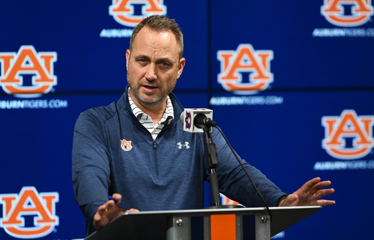 Coach Eric KiesauAuburn football pre training camp presser on Thursday, August 4, 2022 in Auburn, Ala.