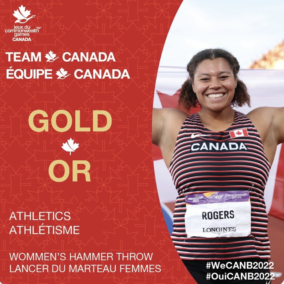 Camryn Rogers - Commonwealth gold