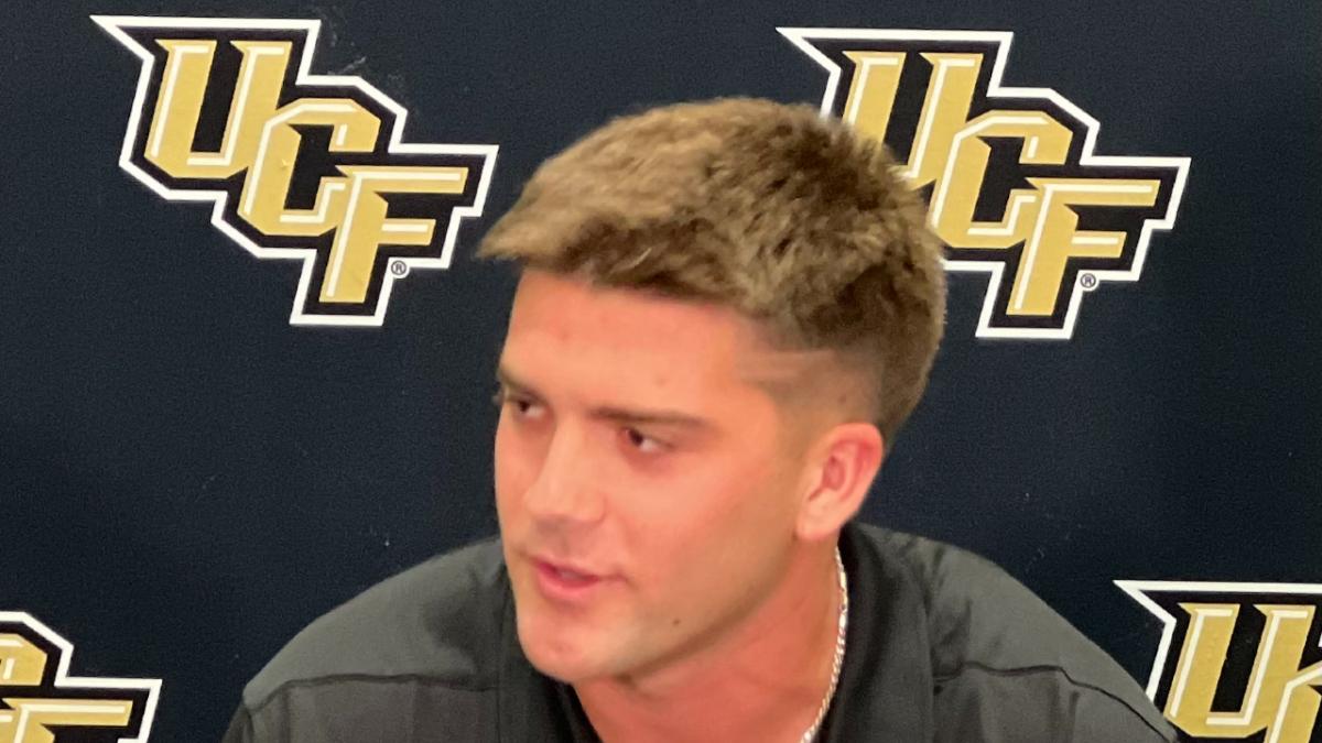 John Rhys Plumlee Quarterback UCF Knights - 2022 fall camp media day