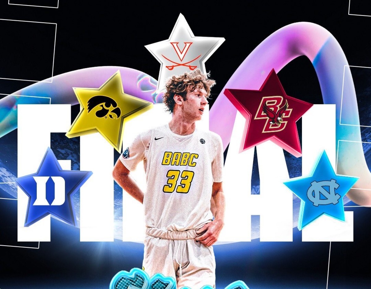Four-star TJ Power announces a top five of Duke, Iowa, Virginia, Boston College, and North Carolina